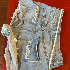 Distressed Denim Shorts FUBU FOREVER 21